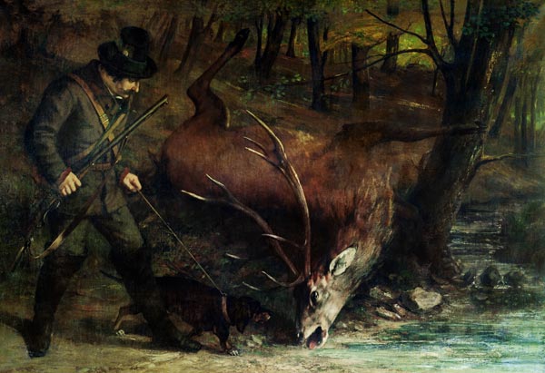 The Death of the Stag à Gustave Courbet