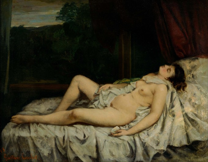 Sleeping Nude à Gustave Courbet
