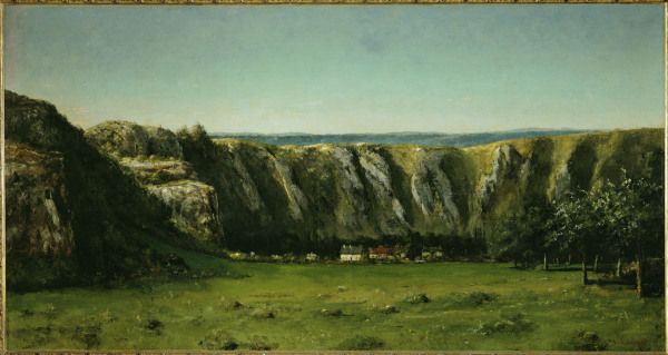 Landscape near Flagey à Gustave Courbet