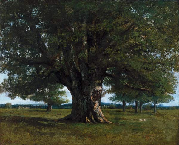 Le chêne de Flagey (Le chêne de vercingétorix) à Gustave Courbet