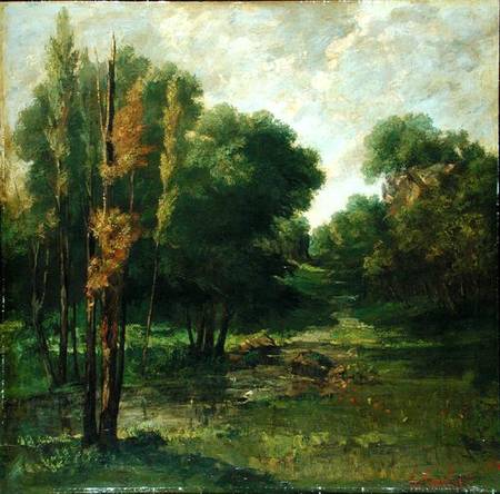 Forest Landscape à Gustave Courbet