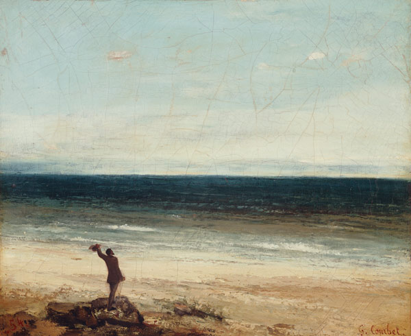 La côte à Palavas à Gustave Courbet