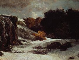 neige d'automne à Gustave Courbet