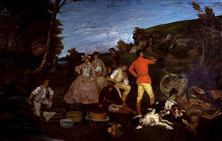 The Huntsman's Picnic à Gustave Courbet