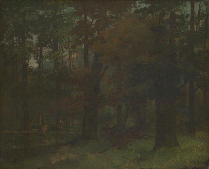 In the Forest à Gustave Courbet