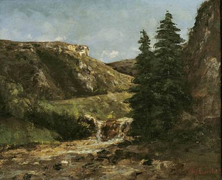 Landscape near Ornans à Gustave Courbet