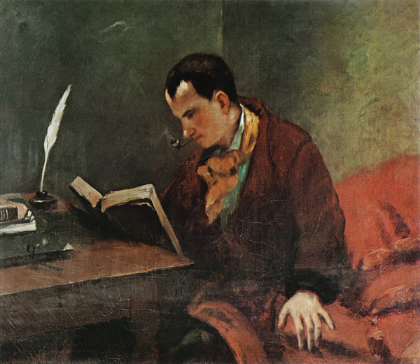 Portrait of Baudelaires - Gustave Courbet