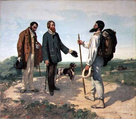 La Rencontre, or Bonjour Monsieur Courbet à Gustave Courbet