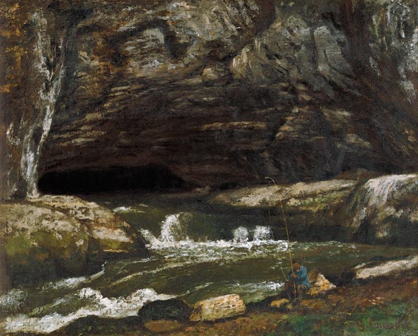 The Source of the Loue or La Grotte Sarrazine à Gustave Courbet