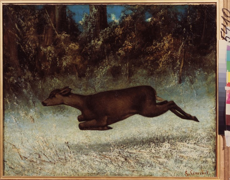 Doe leaping à Gustave Courbet