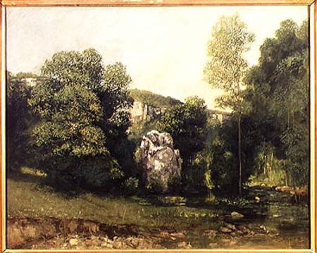 The stream of the Breme emerging from the Puits Noir à Gustave Courbet