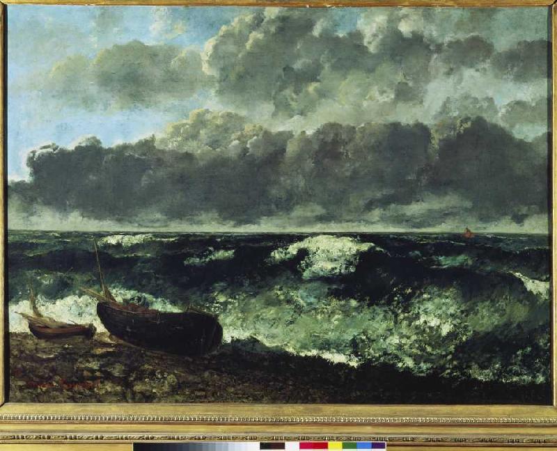 Mer orageuse (ou la vague) à Gustave Courbet