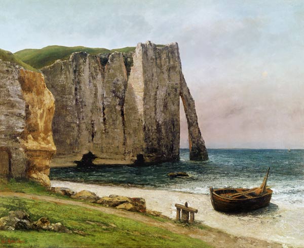 The Cliffs at Etretat à Gustave Courbet
