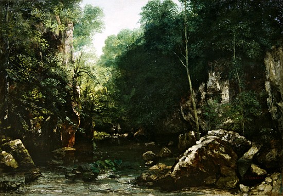 The Covered Stream, or The Dark Stream à Gustave Courbet