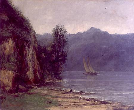 Vue du Lac Leman à Gustave Courbet