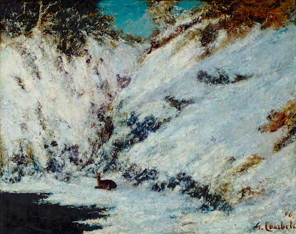 Snowy Landscape à Gustave Courbet