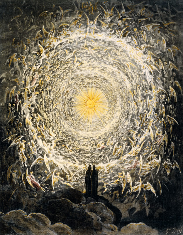 Illustration zum Paradiso, 31. Gesang, Vers 1–3 à Gustave Doré