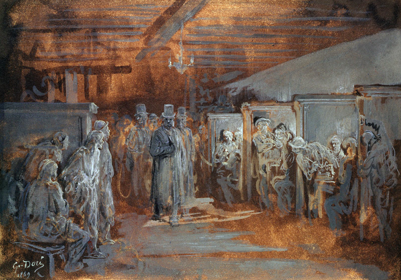 Tavern in Whitechapel à Gustave Doré