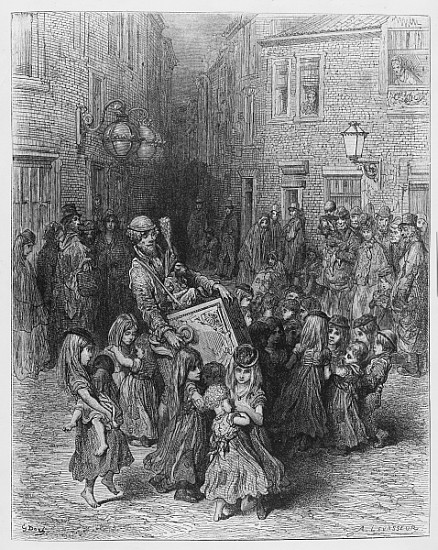 The Organ in the Court, illustration from ''London, a Pilgrimage'' à Gustave Doré