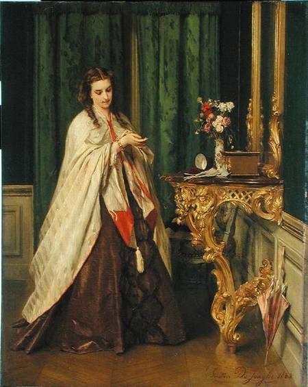 Woman at her Toilet à Gustave Leonard de Jonghe