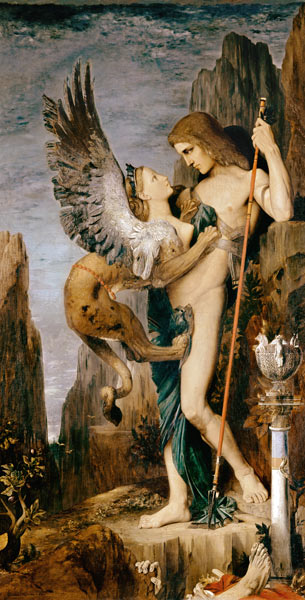 Oedipus et  sphinx. à Gustave Moreau