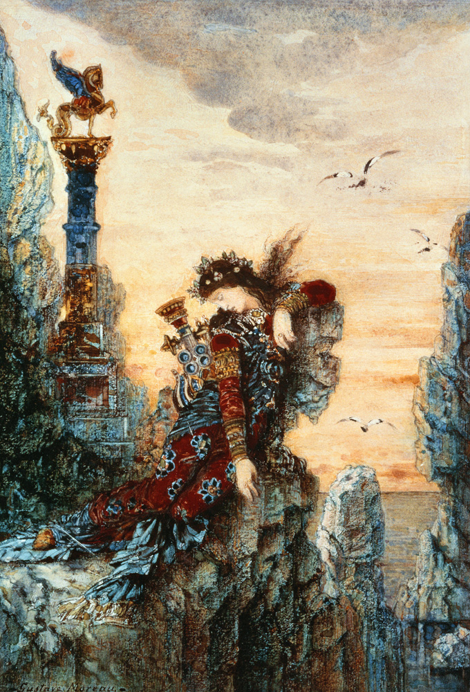 Sappho (b.c.650 BC) à Gustave Moreau