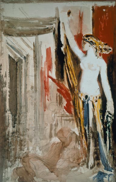 Moreau / Delilah / Watercolour à Gustave Moreau