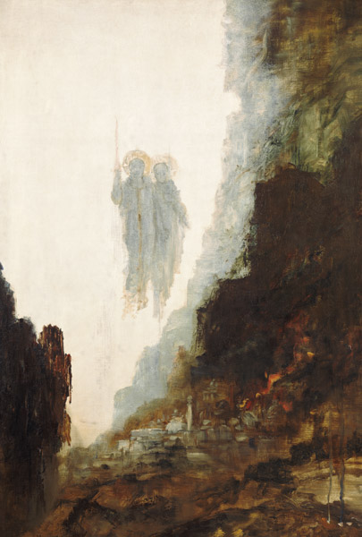 Les anges des Sodom (détail) à Gustave Moreau