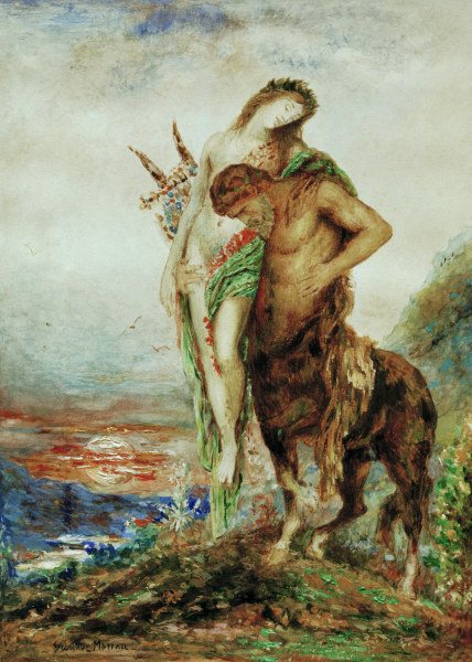 Gustave Moreau, The tired centaur à Gustave Moreau