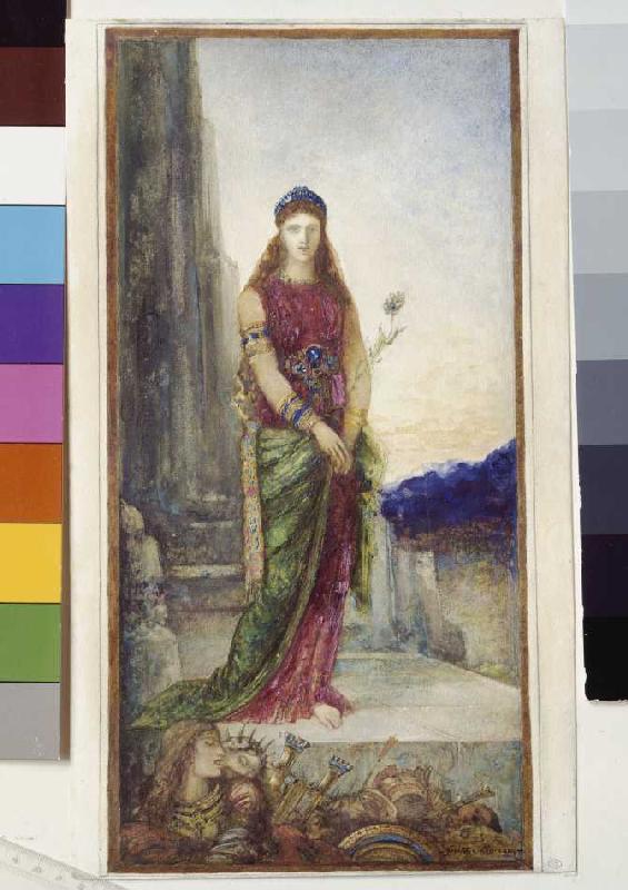Hélène devant les parois Troyes. à Gustave Moreau