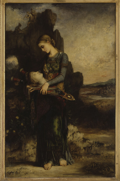 Moreau / Girl carrying Orpheus  Head à Gustave Moreau