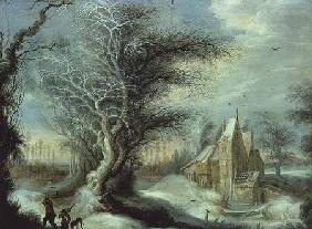 Winter Landscape with a Woodcutter