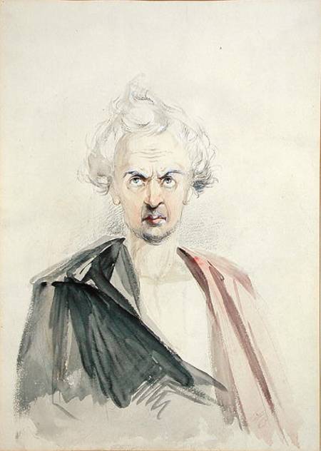 Self Portrait (pencil, wash & à Hablot Knight Browne