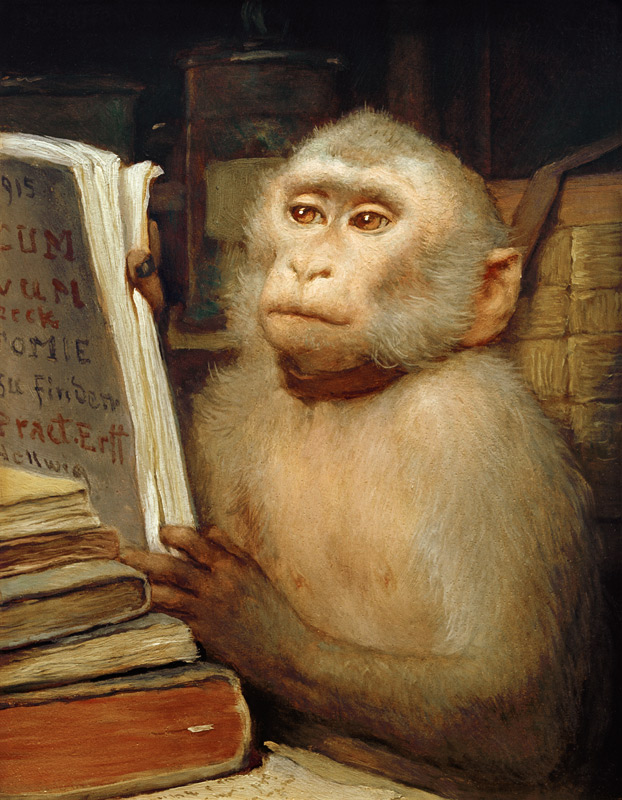 “Lesender Affe” à Haeckel Ernst