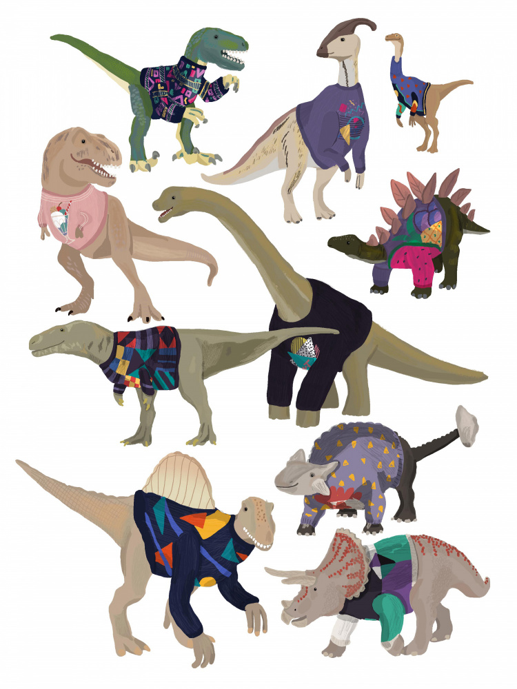 Dinosaurs In 80s Jumpers à Hanna Melin