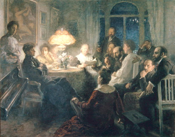 Friends, 1900-07 (oil on canvas)  à Hanna Pauli