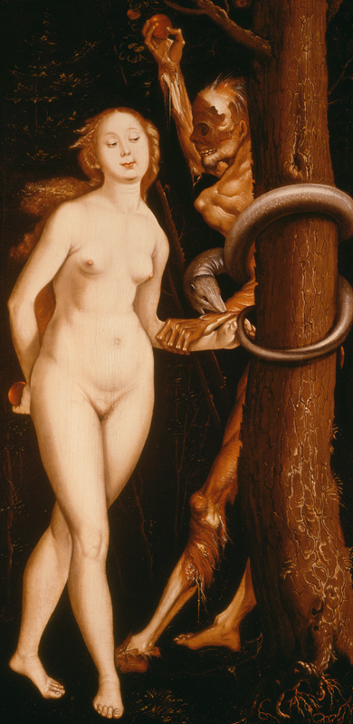 Eve, the Serpent and Death à Hans Baldung Grien