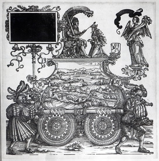 Scene from Maximilian''s Triumphal Procession, c.1516-18 à Hans Burgkmair