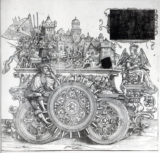 Scene from Maximilian''s Triumphal Procession, c.1516-18 à Hans Burgkmair