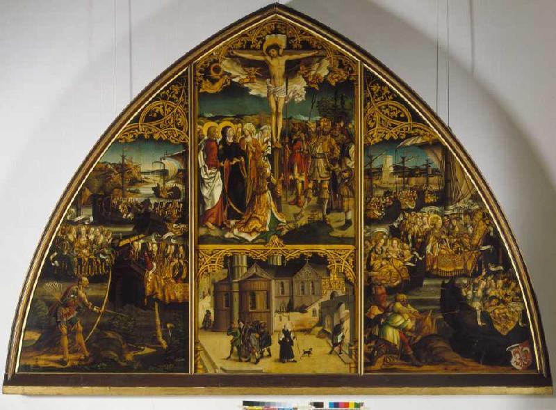Basilique Sta. Croce Christ à la croix, Basilique, Légende les Sainte Ursula. à Hans Burgkmair l'Ancien