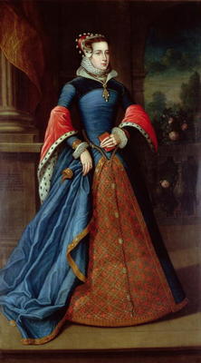 Lady Mary Fitzalan, 1556 (oil on canvas) à Hans Eworth ou Ewoutsz