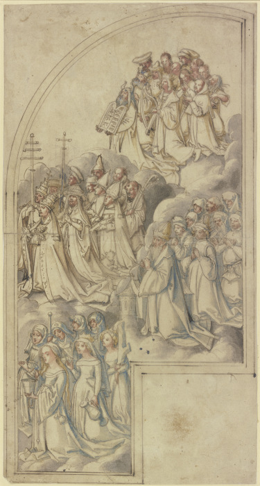 Innenseite des rechten Flügels eines Allerheiligenaltars à Hans Holbein l'Ancien