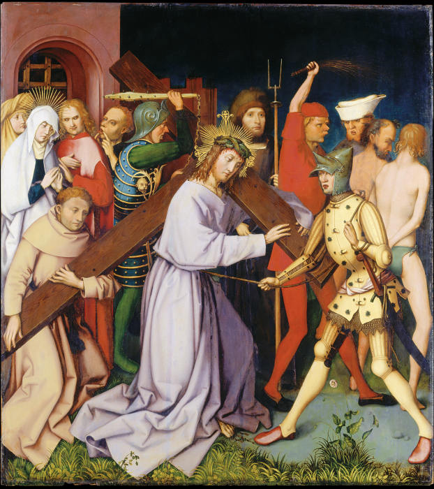 Bearing of the Cross, (Entombment Destroyed) à Hans Holbein l'Ancien