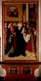 La coupe du enfant Jésus Weingartner autel dans la cathédrale à Augsbourg à Hans Holbein l'Ancien