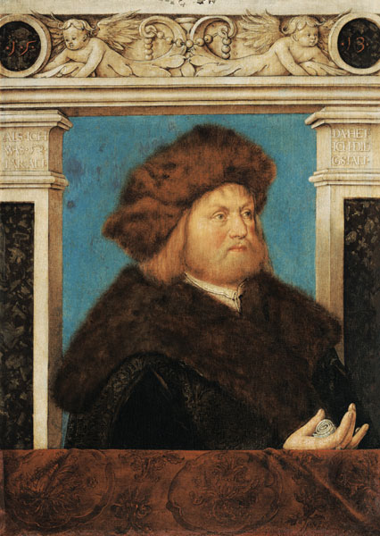 portrait d'un homme de 52 ans avec le chapeau de fourrure à Hans Holbein l'Ancien