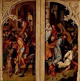 autel de Kaisheim panneaux extérieurs, Milieu vers le bas :Ecce Homo, à Hans Holbein l'Ancien