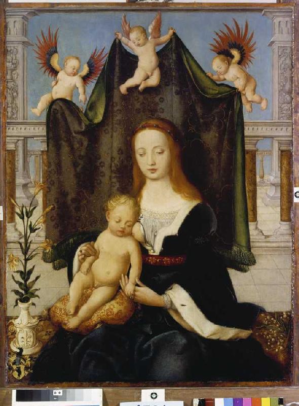 Madonne avec l'enfant, ce que l'on appelle Boehlersche Madonne. à Hans Holbein l'Ancien