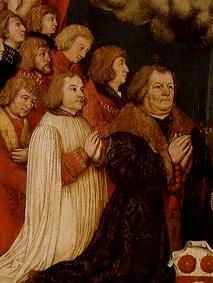 image votive du Ulrich noir et sa famille Détail : Ulrich et fils à Hans Holbein l'Ancien
