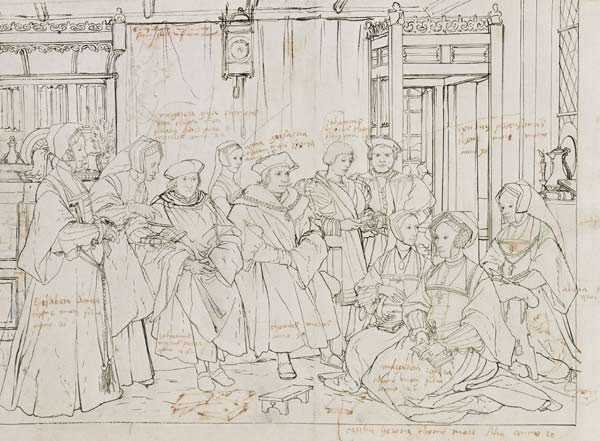 La famille de Thomas Morus à Londres à Hans Holbein le Jeune