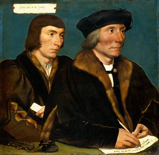 Doppelbildnis des Thomas Godsalve und seines Sohnes Sir John à Hans Holbein le Jeune